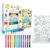 Ooly Travel Art Kit for Kids – Yummy Yummy Scented Coloring Kit, 1 Fruit-Scented Markers, 1+ Stickers, 3-Page Coloring Book, Mess-Free Road Trip & Airplane Activity