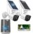 OOSSXX (2026 New) Solar Wireless Security Camera System, 4MP 2-Cam Kit with 4CH NVR, 2.4/5.8GHz Dual WiFi, 55% Longer Range Dual Antennas, 130° Wide Angle, No Fee App, IP65