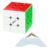 Oostifun Mo Fang GE Warrior M 3×3 Cube 3x3x3 M UV Edition yongshi M Nanosurface UV Coated Surface Smooth Puzzle with One Cube Tripod(Multicolor)