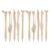 Operitacx 20 Pack Bone Shape Pens 0.7mm Black Ink Novelty Party Favor Pens