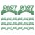 Operitacx 20pcs 2027 Year Headband Decoration – 2027 Party Headband Topper – DIY Glitter Numeric Clothing Crafts – Green New Year Headwear Accessories