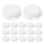 Operitacx 30pcs Reusable and Reliable Abs Piggy Bank Plug Cap Replacement for Deposit Box and Money Pot, Round White Closure Plug for Saving Box Bottom