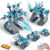 Opmind 5 in 1 STEM RC Robot Building Kit, 408PCS APP & Remote Control Blocks DIY Engineering Robotics, Erector Science Set for Kids Age 6 7 8 9 10 11 12+, Educational Learn Toys Gift for Boys & Girls