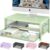 OPNICE Computer Monitor Stand Riser, Desk Organizer with Drawer, Printer & Laptop Stand, Office Desk Accessories & Workspace Desktop Organizers Storage for Office Supplies(Green)