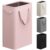 Optish 75L Pink Slim Laundry Hamper, Large Laundry Basket with Handles, Baby Hamper for Nursery, Dorm, Bedroom, Living Room, Collapsible Laundry Basket