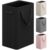 Optish 90L Slim Laundry Hamper, Large Laundry Basket With Handles, Black Narrow Laundry Basket for Dorm, Bedroom, Living Room, Collapsible Laundry Hamper