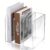 Oqqlin Acrylic Desk Organizer, Thickened Clear Magazine Holder with 3 Vertical Compartment Acrylic File Sorter Organizer for Office, Home, Classroom