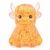 Orange Highland Cow Glitter Squishy Fidget Toys,Stress Balls Squeeze Toy