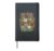 Orange Poppy Daisy Wildflowers Botanical Floral Hardcover Journal, Black