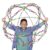 ORB Curiosities Hoberman Sphere EXTREME Expand-A-Ball – Rainbow – Triples In Size and Expands To 3 Feet – Huge Expandable Fidget Sphere, Breathing Ball Toy – Breath Exercises, Play For Kids and Adults