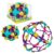 ORB Curiosities Jumbo Flower Expand-A-Ball – More Than Doubles from 5″ to Over 12″ – Hoberman Sphere and Expandable Breathing Ball Toy – Great for Breathing Exercises, Fidget Play for Kids and Adults