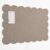 Orelle Scalloped Felt Bulletin Board | 35 x 23” | Foldable Peel and Stick Felt Board for Wall | Alternative Cork Board for Office, Message Board, Kids Art Display | Mocha