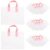 ORFOFE 50pcs Thickened Plastic Shopping Tote with Handles, Large Capacity