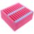 ORFOFE Pink Epe Foam Phone Box with 20 Grid Compartments for Mobile Phones
