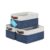 OrganiHaus 12x8in Canvas Storage Baskets, 3 Pack – Fabric Bins for Shelves