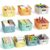 ORGIDOL Colorful Plastic Storage Baskets Bins for Home Organizing, 10 Pack