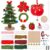 ORIGACH 10 Sets Christmas Pipe Cleaners Craft Set, 750+ Pcs Holiday DIY Supplies with Wooden Rings, Pom Poms, Pearls, Card Paper, Bells, Ribbon for for Christmas Decorations & Party Gifts