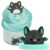 Original Squishmallows Aldous The Fruit Bat Premium Cloud Slime, Vanilla-Scented, 8 oz., Storage Container with Figurine Topper, Rubber Charm, Goodie Bags Stuffers, Kids Party Favors, Sensory Toy