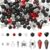 Ornaland Gothic Beads Charms for Jewelry Making Kit Craft Halloween, 291Pcs