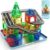 ORZbb Mini Magnetic Tiles Road with Case Toddler Travel Toys Trip Essentials Set, Magnetic Building Blocks Toys for 3 4 5+ Year Old Boys Girls Montessori Sensory Learning Easter Birthday Gifts