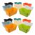 OSALADI Mini Storage Bins with Easy to Clean Surface and Versatile Usage Small Plastic Organizer Baskets 16pcs Colorful Rectangle Storage Trays Random Color for Office and Bathroom Use