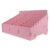 OSALADI Wooden Multi-grid Phone Holder Desktop Organizer 24 Grid Storage Compartments, Easy to Assemble, Multifunctional Design for Office and Home Use, Natural and Elegant Pink Wood