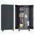 OSKEBABO Broom Closet Storage Cabinet, Garage Storage Cabinet with Pegboard & Hanging Rod, Tool Organizer Steel Lockers for Garage, Laundry Room, Home Office, 61″ Hx 27.7″ Wx13.8 D