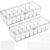 OSOLADY 2 Pcs Cable Organizer Boxes Plastic Cord Storage Case with Label Stickers and 20 Ties Portable Wire Box Organizer for Desk and Home Use