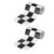 OSOLADY 2 Rolls Peel and Stick Wall Border Strips with Black and White Checkerboard Tile Design, Self-Adhesive PVC Material, Easy Installation, Removable Decorative Strip for Bulletin