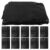 OSOLADY Black Plastic Trash Bags 25pcs 90x110cm Thickened 2.5 Mil Bathroom Garbage Bags Wastebasket Liners for Bedroom and Office Use