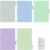 Ospelelf Small Binder Dividers with 5 Tabs for 6 Ring Mini Binder 6.25″ x 8.25″ Durable A5 Paper Divider Morandi Color
