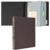 Ospelelf Vintage 3 Ring Binder 1 Inch, Leather Hardback D Ring Binder with Pockets and 5 Tab Dividers, Book Style Document Organizer Fits Letter Size for Home and Office Brown