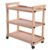 OssifragaBone Beechwood Art Cart with Caster Wheels, 3-4 Tier Studio