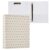 OSYWENRY Standard View 3 Ring Binder, Beige Black Polka Dot Durable Flexible Portable Waterproof Hardcover 1.5 Inch D Rings 500-Sheet Capacity Organizer 1PC