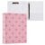 OSYWENRY Standard View 3 Ring Binder, Hearts Valentine’s Day Dot Durable Flexible Portable Waterproof Hardcover 1.5 Inch D Rings 500-Sheet Capacity Organizer 2PC
