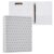 OSYWENRY Standard View 3 Ring Binder, Light Gray Polka Dot Durable Flexible Portable Waterproof Hardcover 1.5 Inch D Rings 500-Sheet Capacity Organizer 1PC
