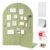OT-NVWOZR Large Arched Felt Bulletin Board, 35″x24″ Cork Board Alternative with 50 Push Pins & Sticky Notes, 6 Customizable Adhesive Tiles for Office Wall Decor, Pin Vision Board for Photo Display