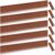 Otoolling 5 Pack Weathering Steel Garden Landscape Edging 48 Inch Strips 8 Inch Depth 1/4 Rolled Top Hammer-in Border, 20ft Total(Rust)
