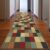 Ottomanson 1’10.5″ x 8′ Hallway Runner Rug – Non Slip Low Pile Carpet Runner for Entryways, Stairs, Corridors & High Traffic Areas, Checkered Multicolor