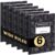 Oucaru Composition Notebook 6 Pack Wide Ruled, Black Cover Notebooks for School, 70 Sheets 7-1/2″x9-3/4, Back to School Supplies Journal for K-12 Students