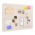 OUKMIC 36″ x 24″ Foldable Self-Adhesive Felt Bulletin Board, Oatmeal