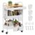 OUKMIC 3 Tier Metal Storage Utility Rolling Cart with 360° Lockable Wheels