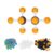 Oumefar Chemistry Molecular Model Kit Colorful and Durable for Handson Learning in Schools Plastic Kit with 30 Carbon and 60 Key Units