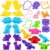 Oun Nana Dinosaur Dough Tools Set for Kids, 27 PCS Dinosaur Molds and Accessories for Creative Fun, Dough Starter Kit for Kids Ages 3-8, Random Color