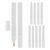 OUNONA 10pcs Aluminum Paint Marker Pen Empty Shell with Flat Fine Tip