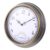 OUNONA 12 Inch Waterproof Wall Clock with Thermometer for Bedroom and Living Room, Lightweight Plastic and Glass Material, Creative Chic Look Design for Indoor and Outdoor Use