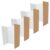 OUNONA 4pcs 4pcs Tri Fold Poster Board 24×16 Inch Corrugated Paper Threefold Design Light Color Science Exhibition Display Board Portable and Stands Upright Independently for School