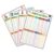 OUNONA 4 Sheets Kids Math Multiplication Table Chart with Addition Subtraction