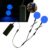 Ourbest Led Eyes EL Glowing Panel, Flexible led Eyes for Skeleton Pumpkin Electroluminescent Panel Cuttable Cosplay Props Mask Decor, Red M 30mm (Blue, 30mm)
