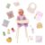 Our Generation – 8 Inch Baby Doll and Feeding Accessories – Includes High Chair, Bib, Stickers, Pretend Food
